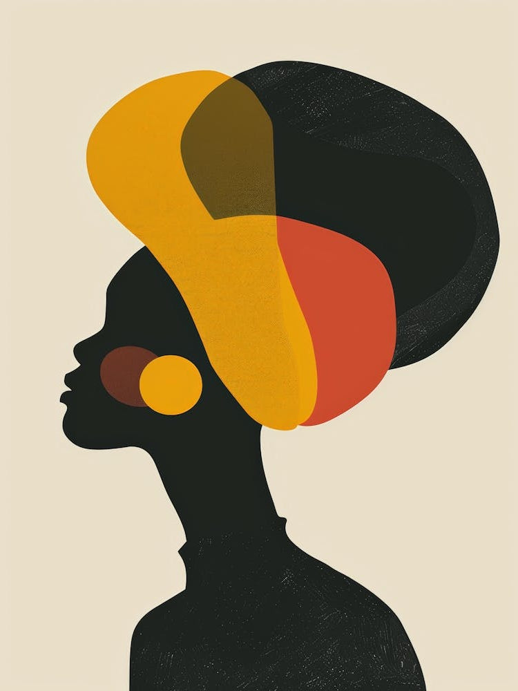 Silhouette Of African Woman 20