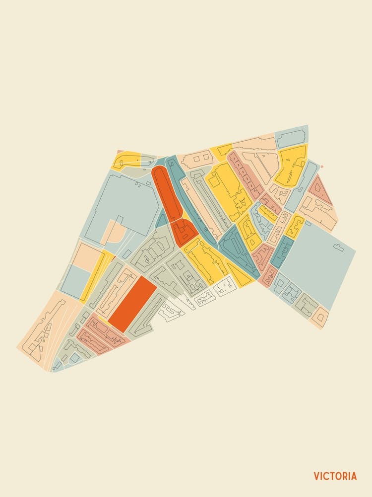 Victoria London England Uk Neighbourhood Map