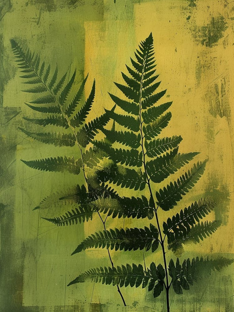 Japanese Painted Fern Painting 4