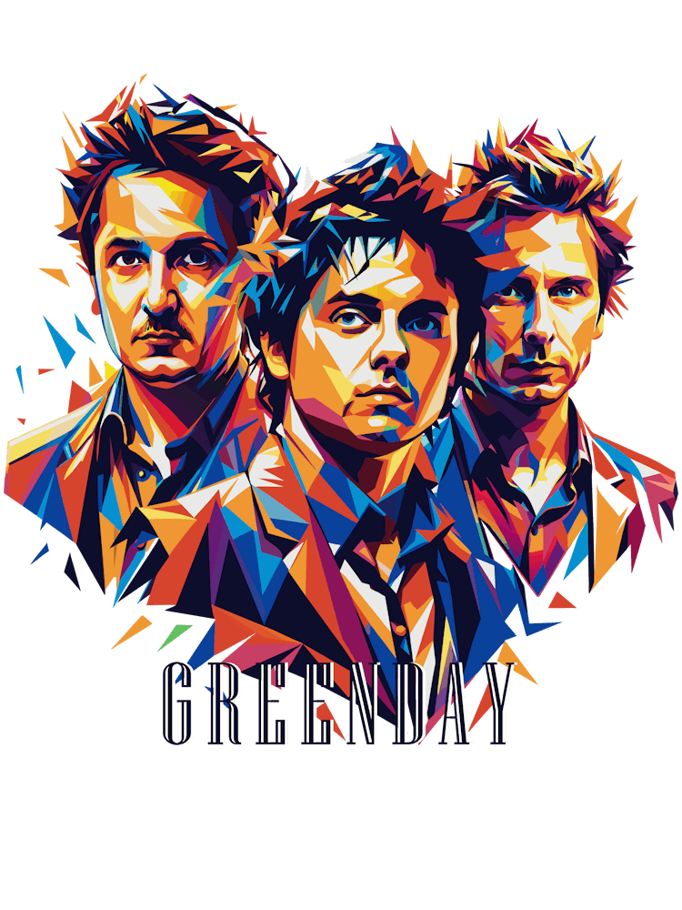 Greenday 07 Portrait Music Icon Style WPAP Pop Art