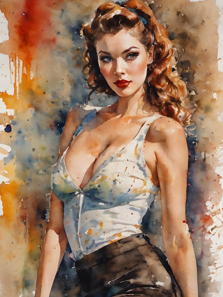 Pin Up painting