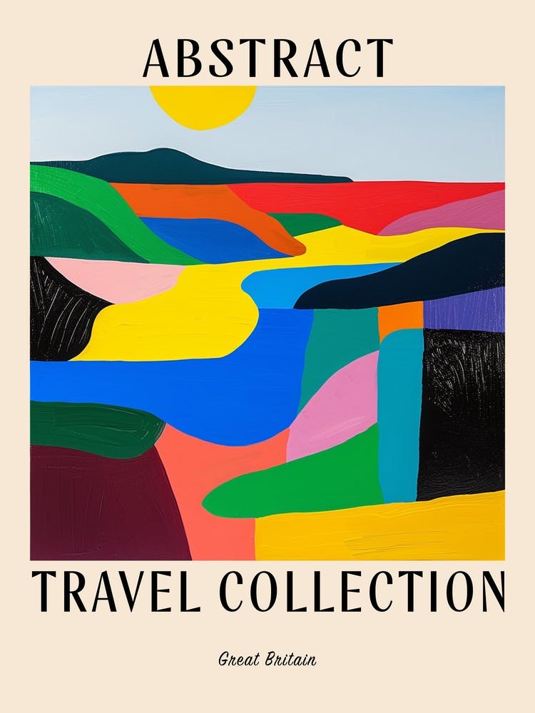 Abstract Travel Collection Poster Great Britain 1