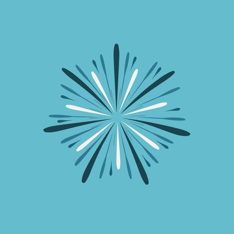 Fireworks Display Celebration Icon In Flat Design