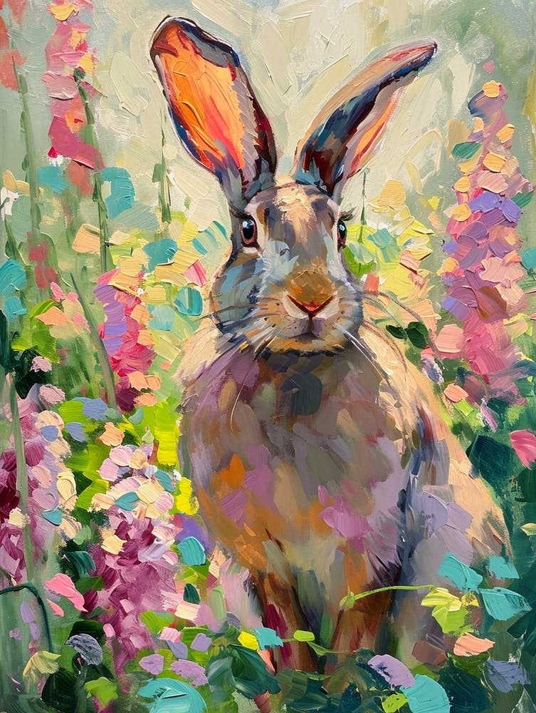 Rhinelander Rabbit Painting 4