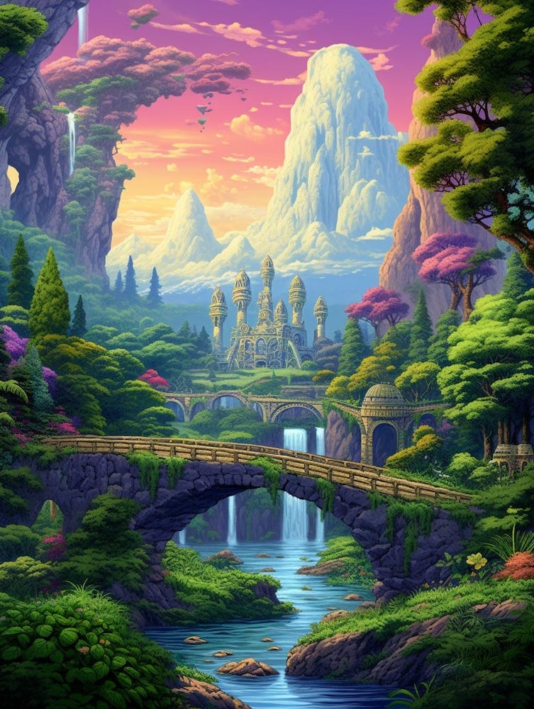 Fantasy Landscape Pixel Art 2