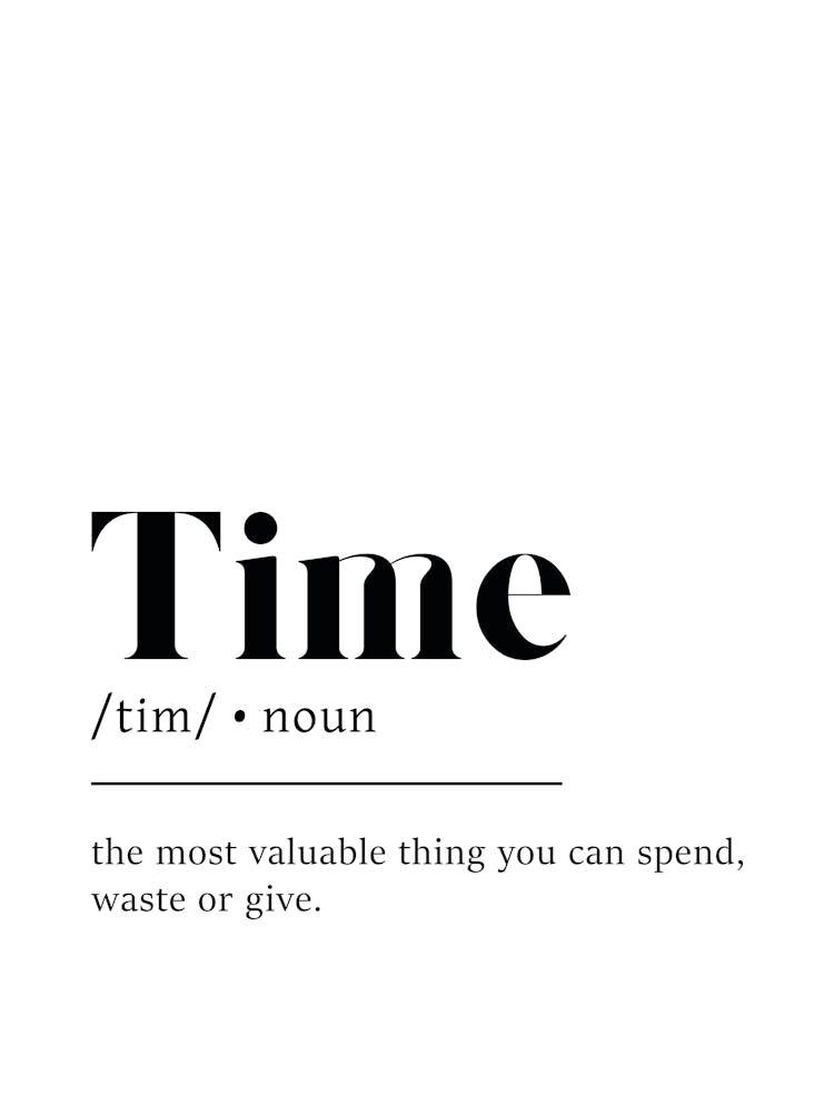 Time Definition Poster - Dictionary
