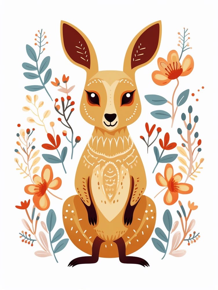 Baby Animal Illustration  Kangaroo 6