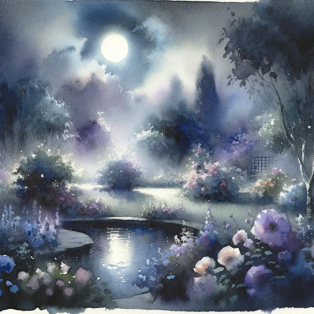Jardin au clair de lune (2)