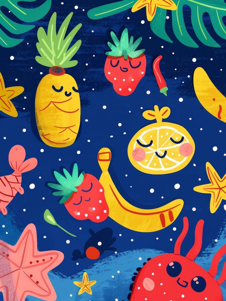 Tropical Fruit Pattern