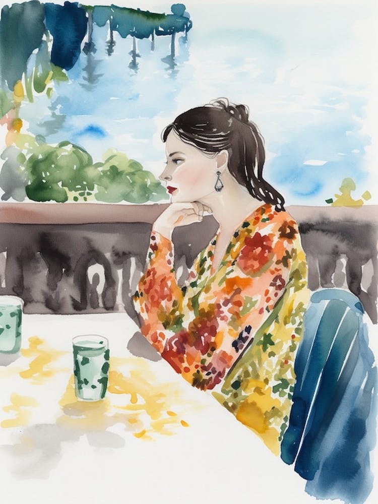 Dinner On The Patio In Positano