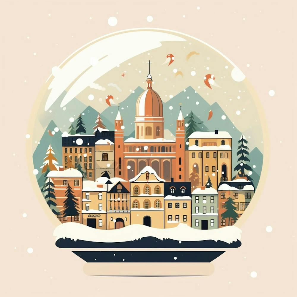 Colmar France Snowglobe