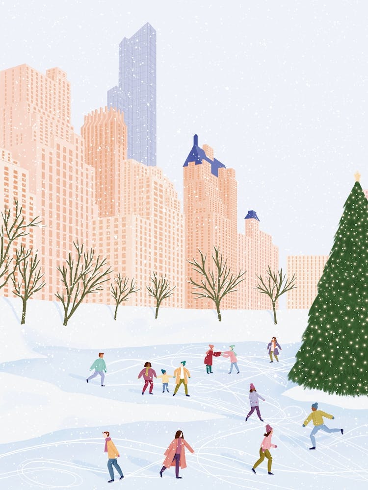 Christmas In New York Illustration
