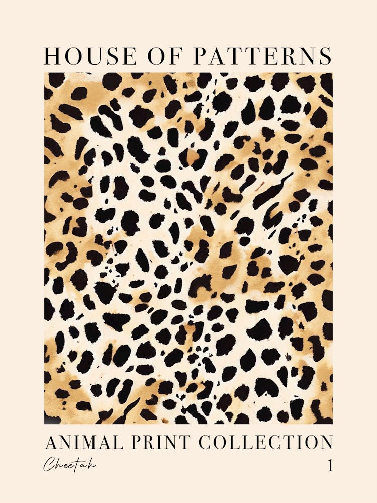 House Of Patterns Cheetah Animal Print Pattern 1