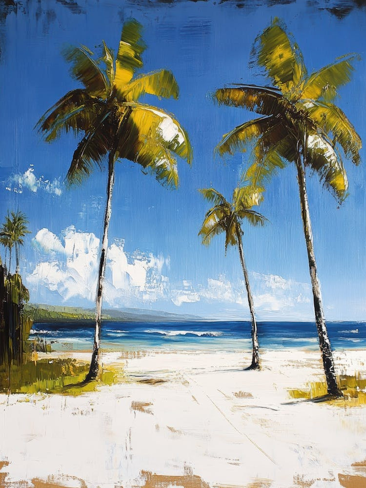 Palm Trees On The Beach 19
