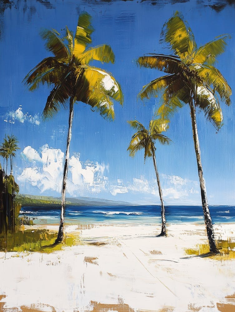 Palm Trees On The Beach 19