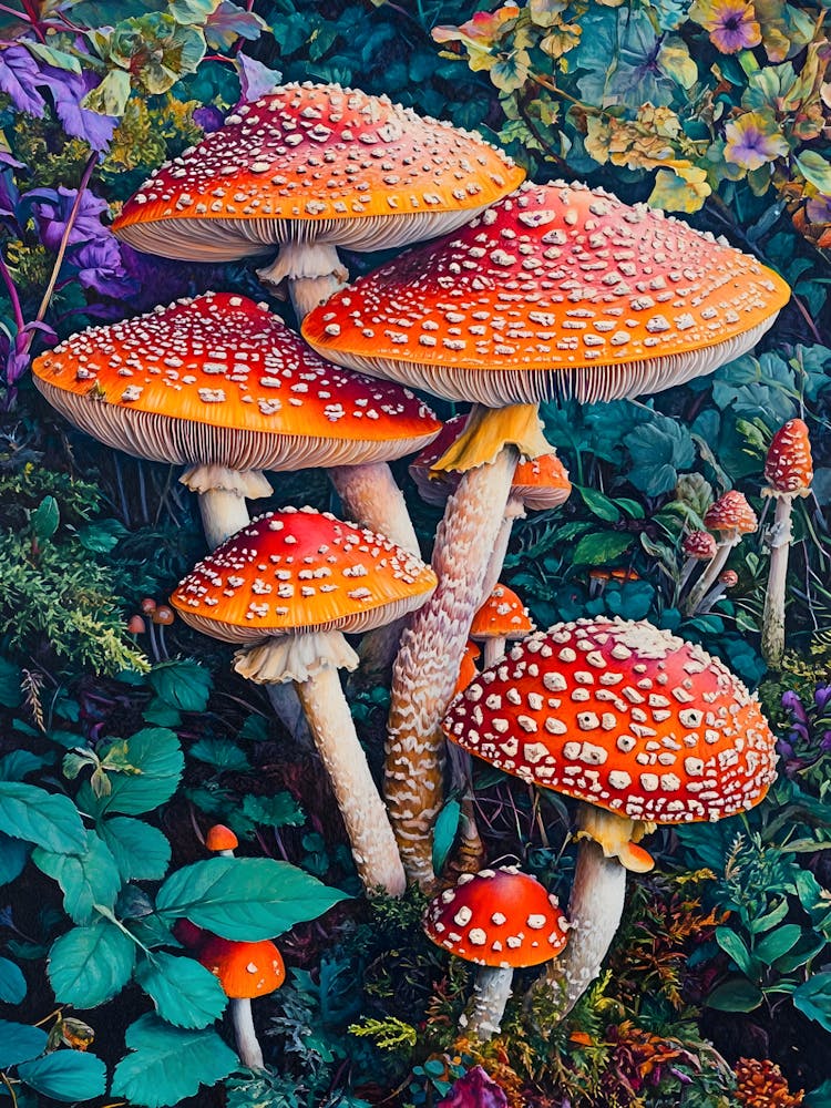 Mushrooms In The Forest 3