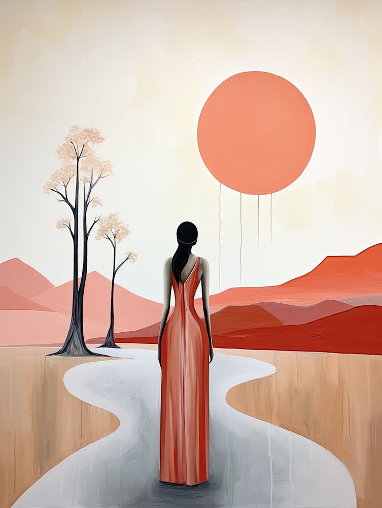 Mystic Illumination, Boho Art Style