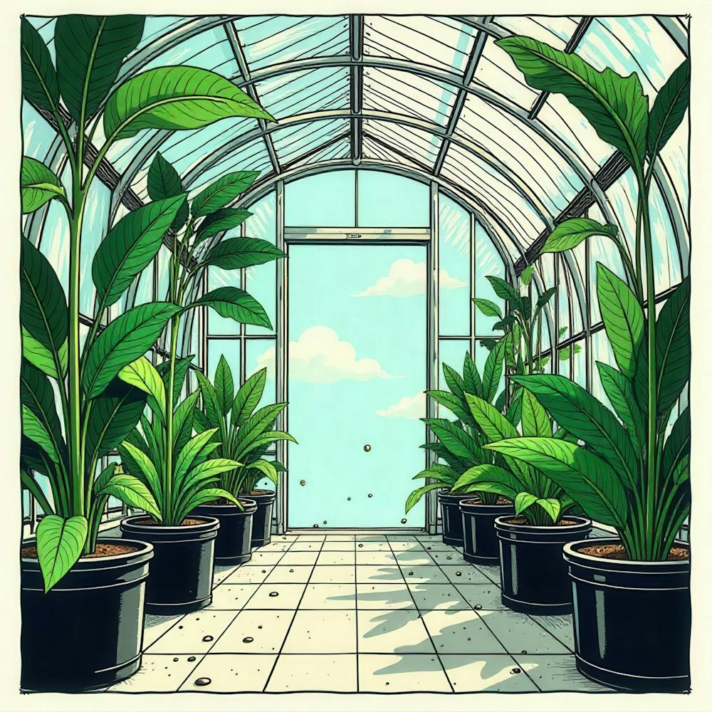 Illustration Of A Greenhouse