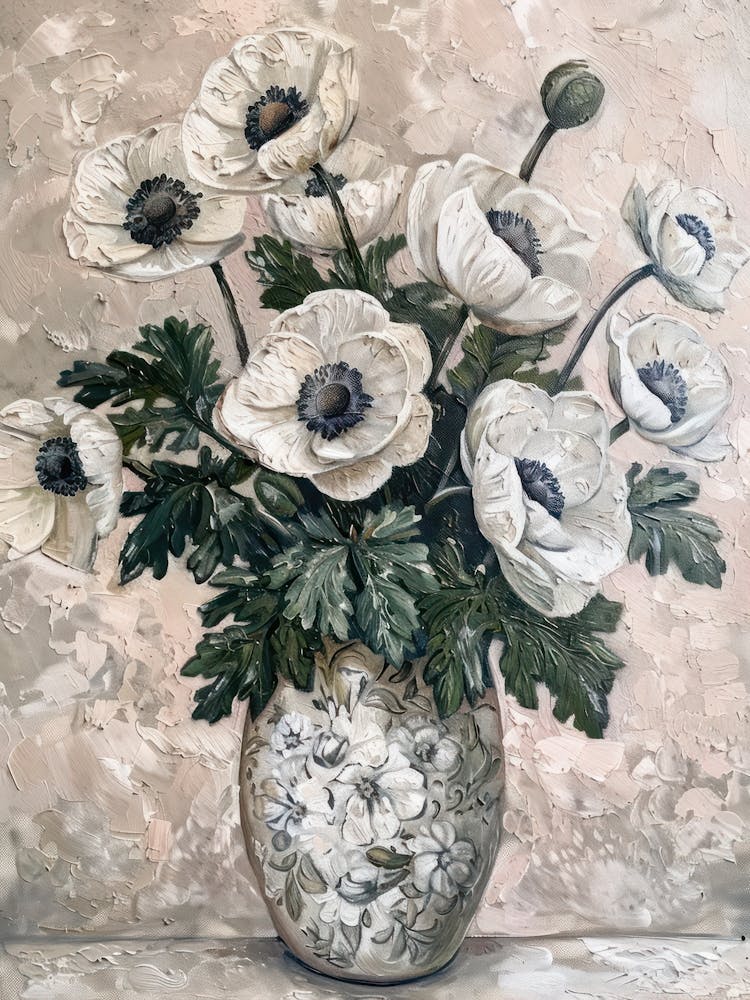 A World Of Flowers Anemone 3 Painting