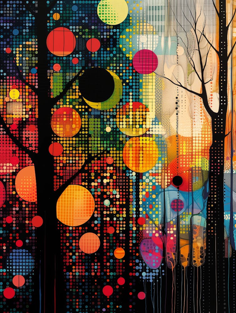 Abstract Tree Painting