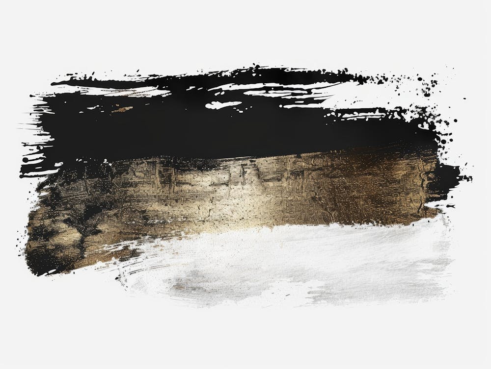 Black And Gold Brush Strokes 18