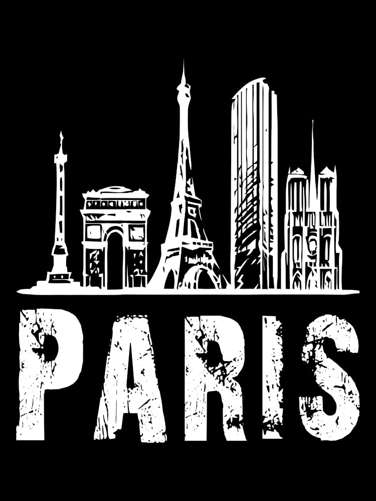 Paris Skyline Eiffel Tower 2