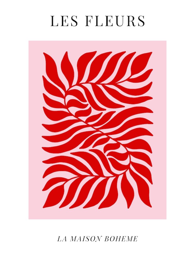 Pink & Red Les Fleurs 1