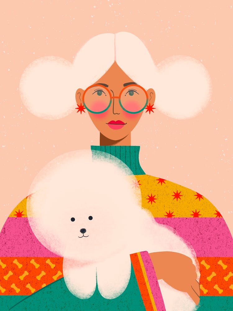Jeune Fille au Bichon