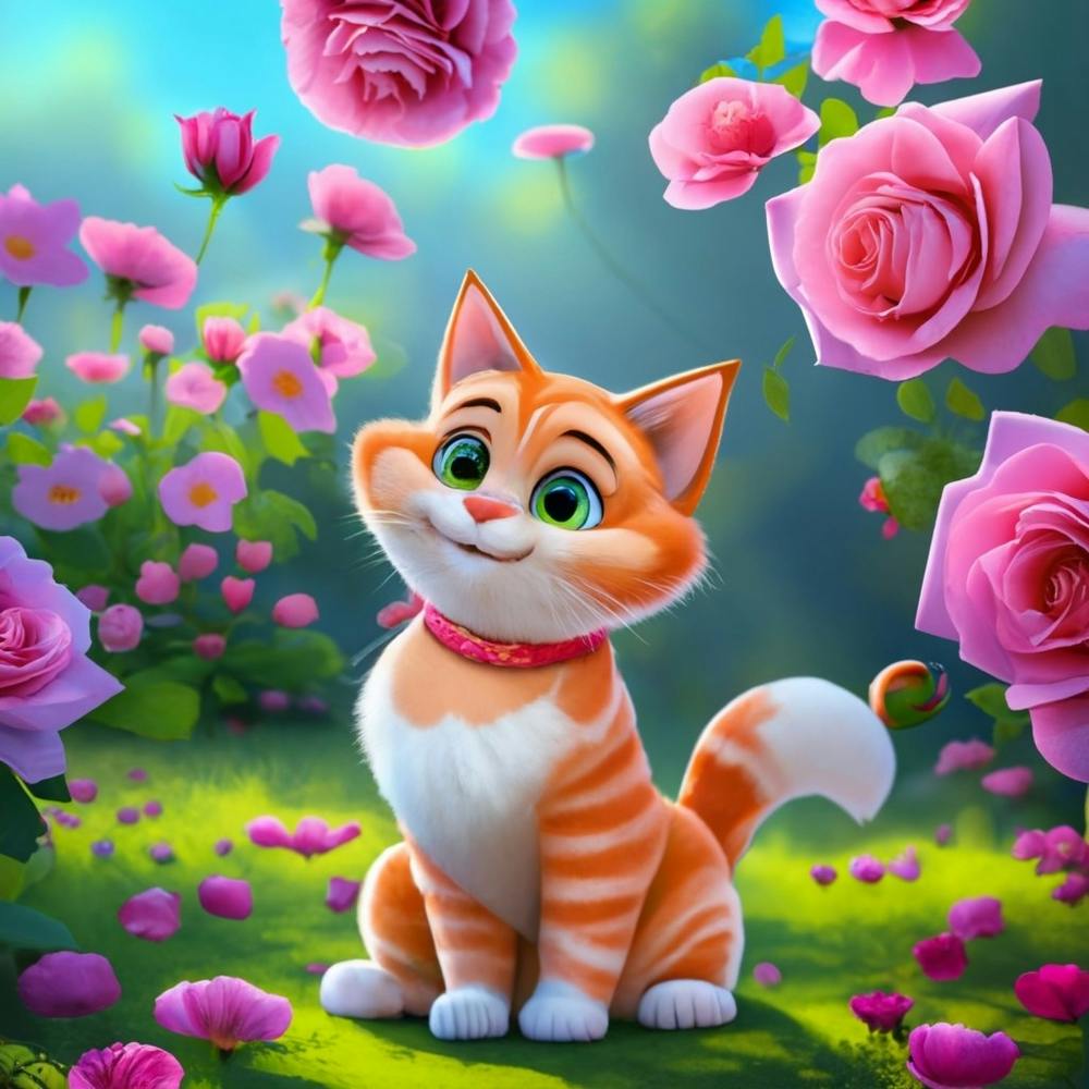 Chat Dans Le Jardin
