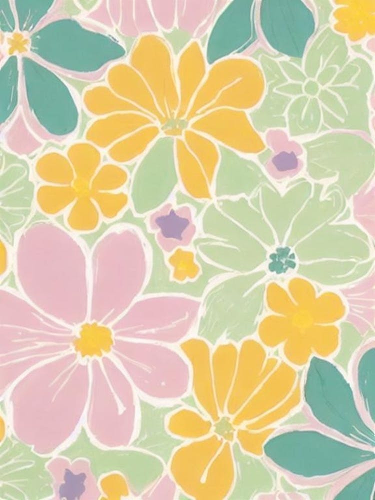 Violett Pastell Blumen 3 Blume