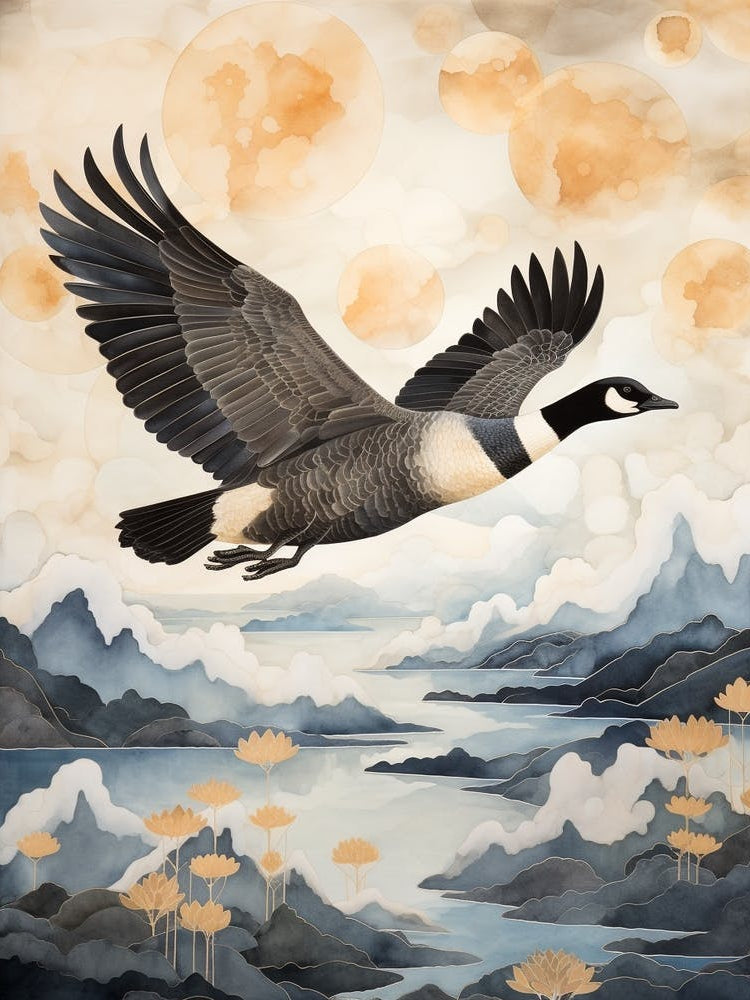 Canada Goose 1 Gold Detail Painting