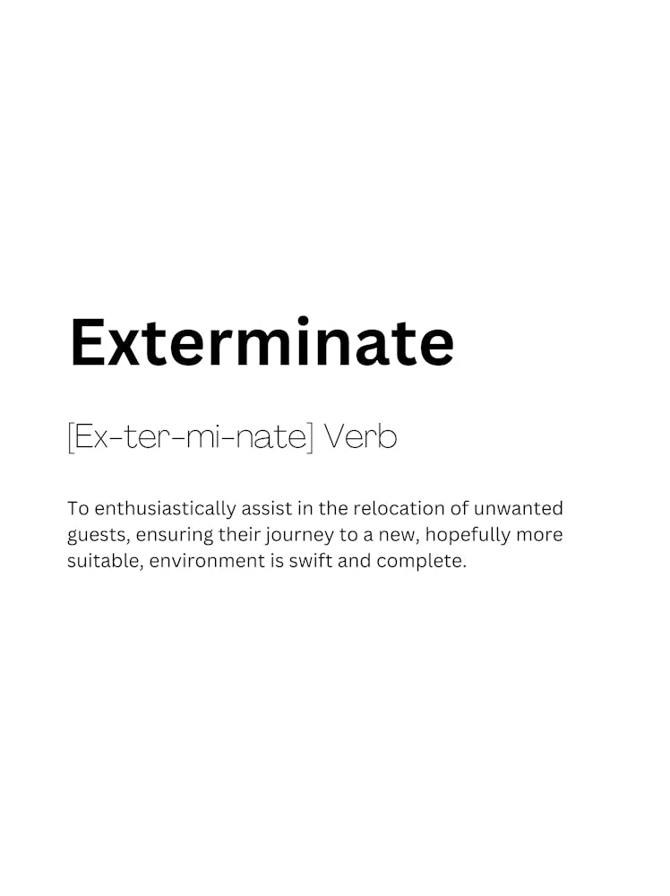 Exterminate Definition Meaning 1