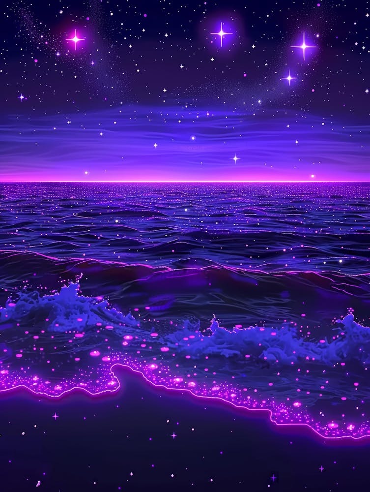 Purple Night Sky 1