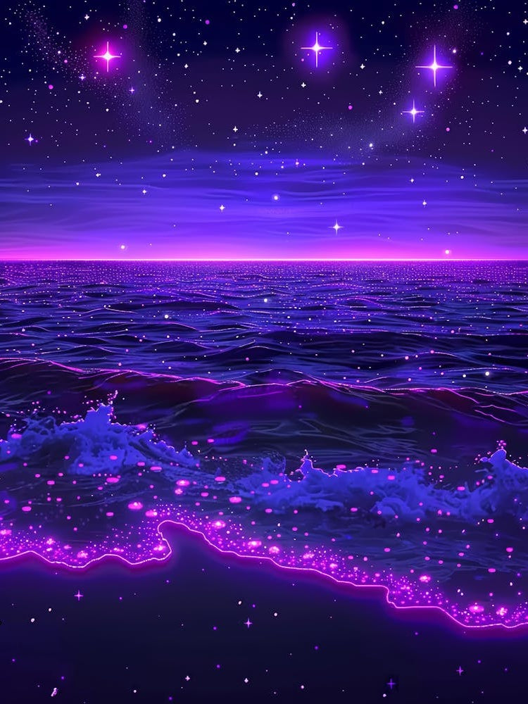 Purple Night Sky 1