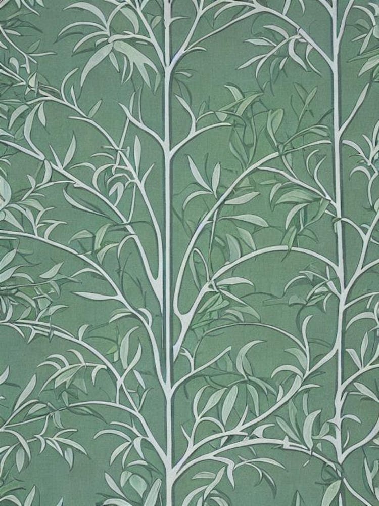 Chinkapin Oak tree Vintage Botanical