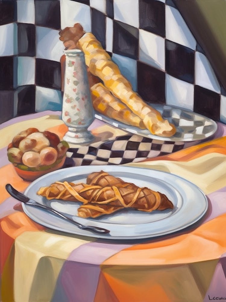 Cannoli Still Life Painting