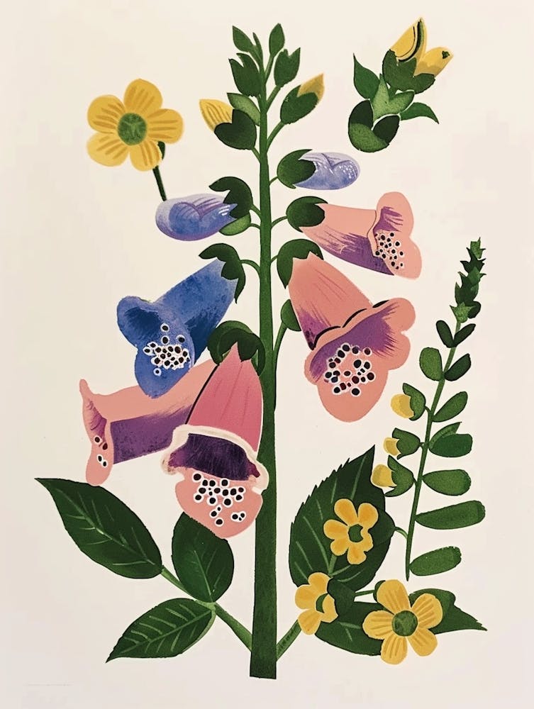 Painted Florals Foxglove 4