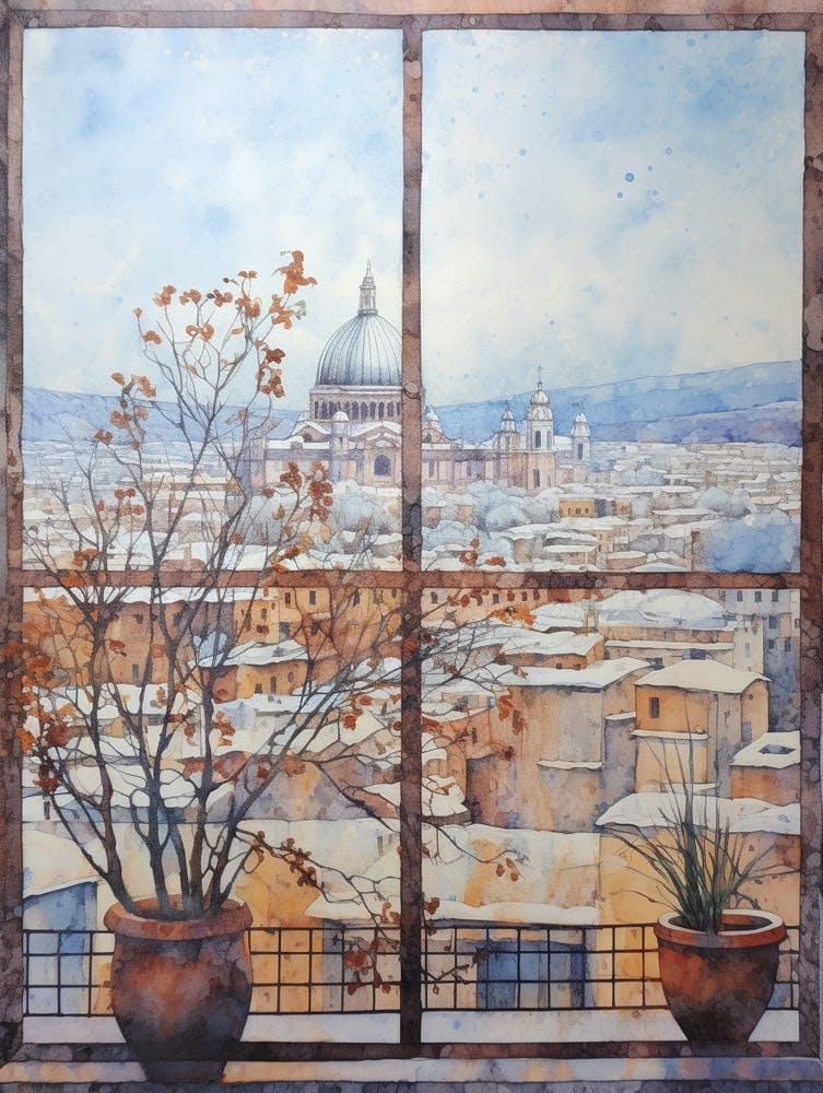 Winter Cityscape Budapest Hungary 1