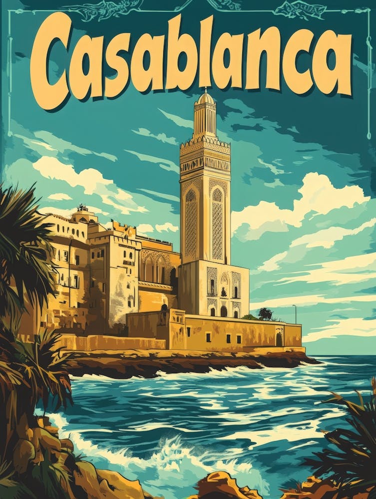 Aihrgdesign A Vintage Travel Poster Of Casablanca Featuring T Eb9b2ade 588b 4ae6 83f0 86defc66460c 0