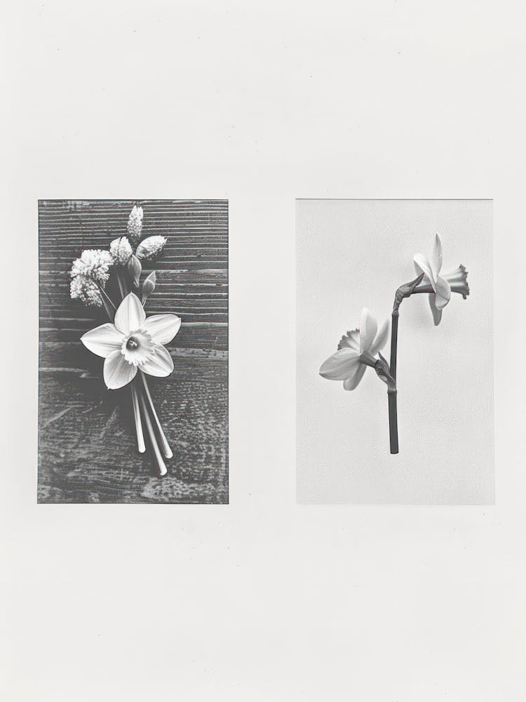 Daffodil Flower Photo Collage 7