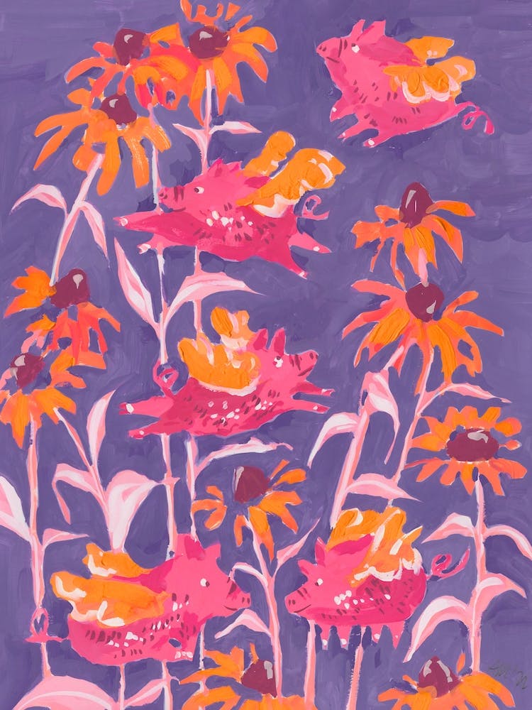 Pink Flying Piglets