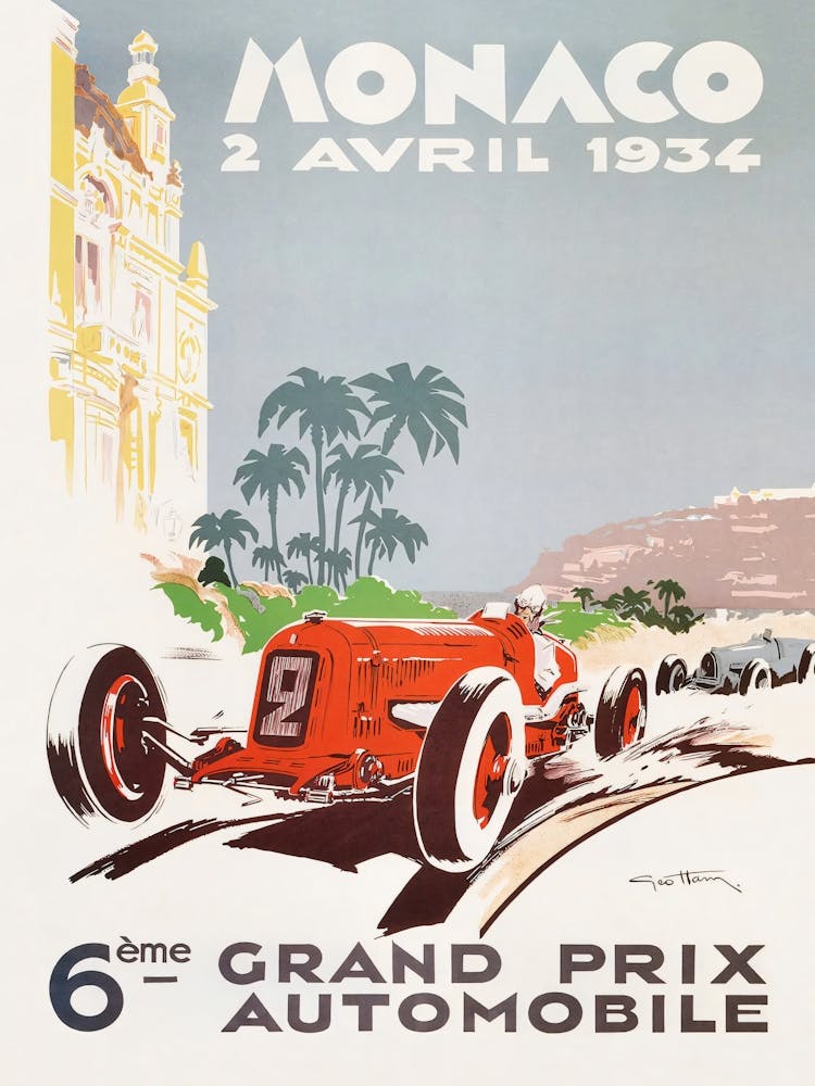 Vintage Monaco 2 Avril 1934