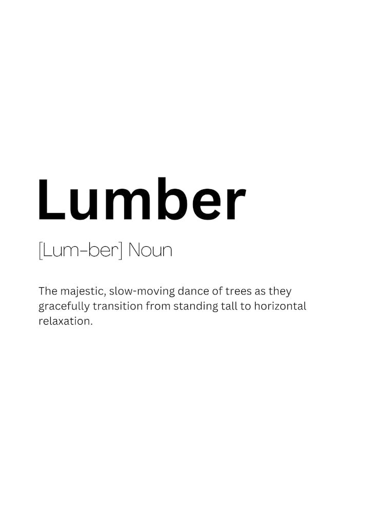 Lumber Definition Meaning