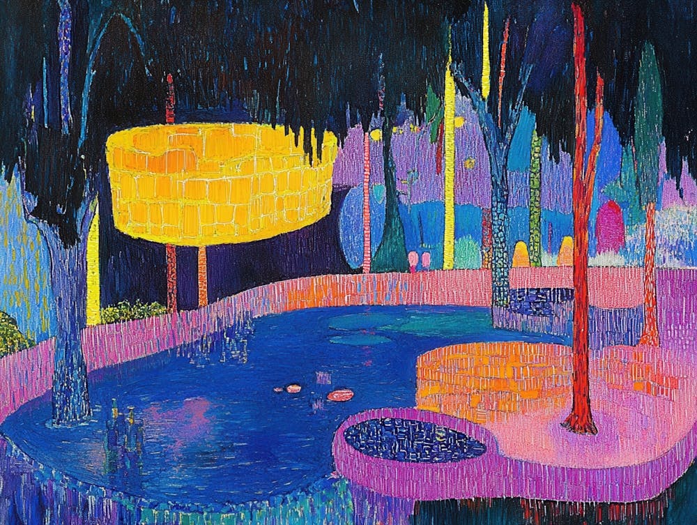 Pond At Night