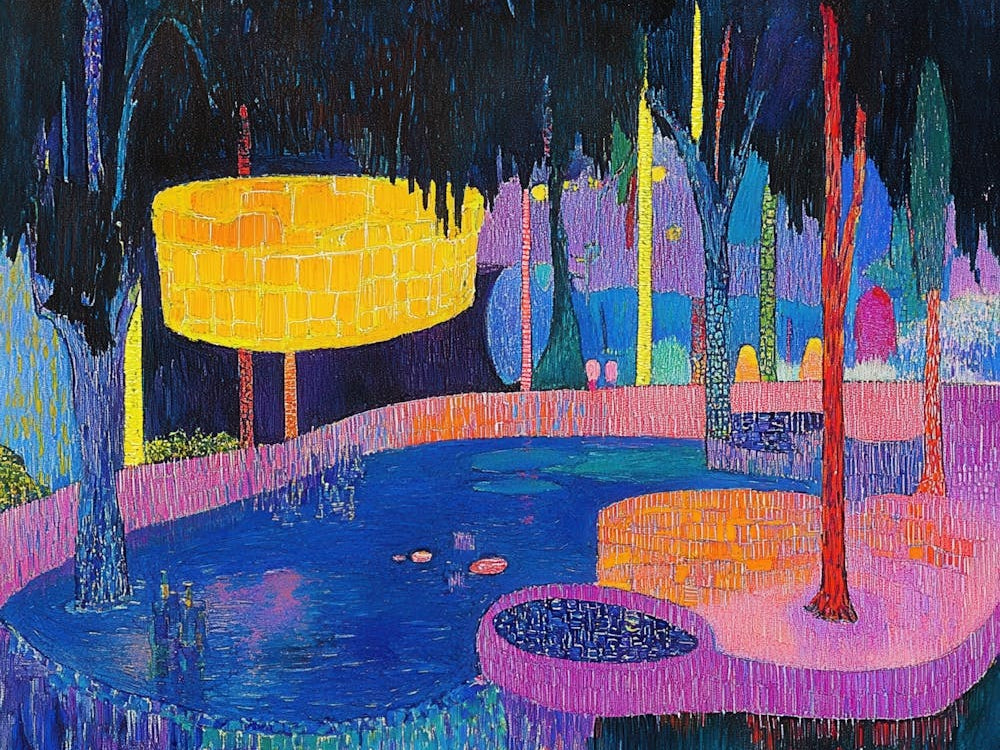 Pond At Night