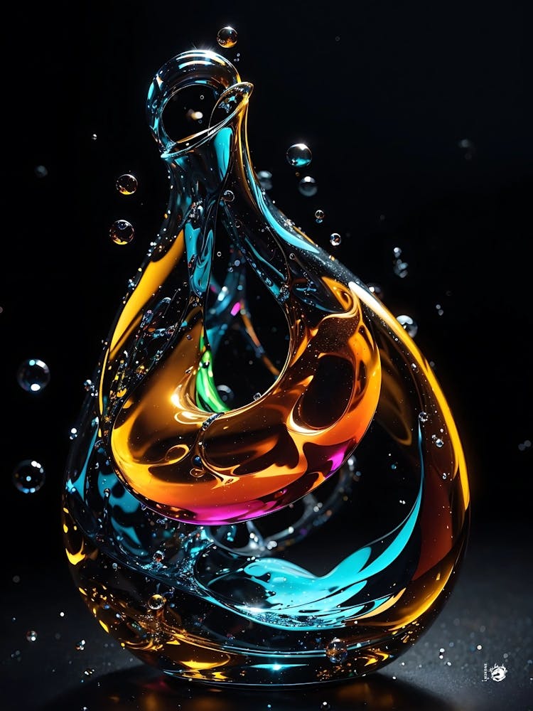 Abstract Water Drop