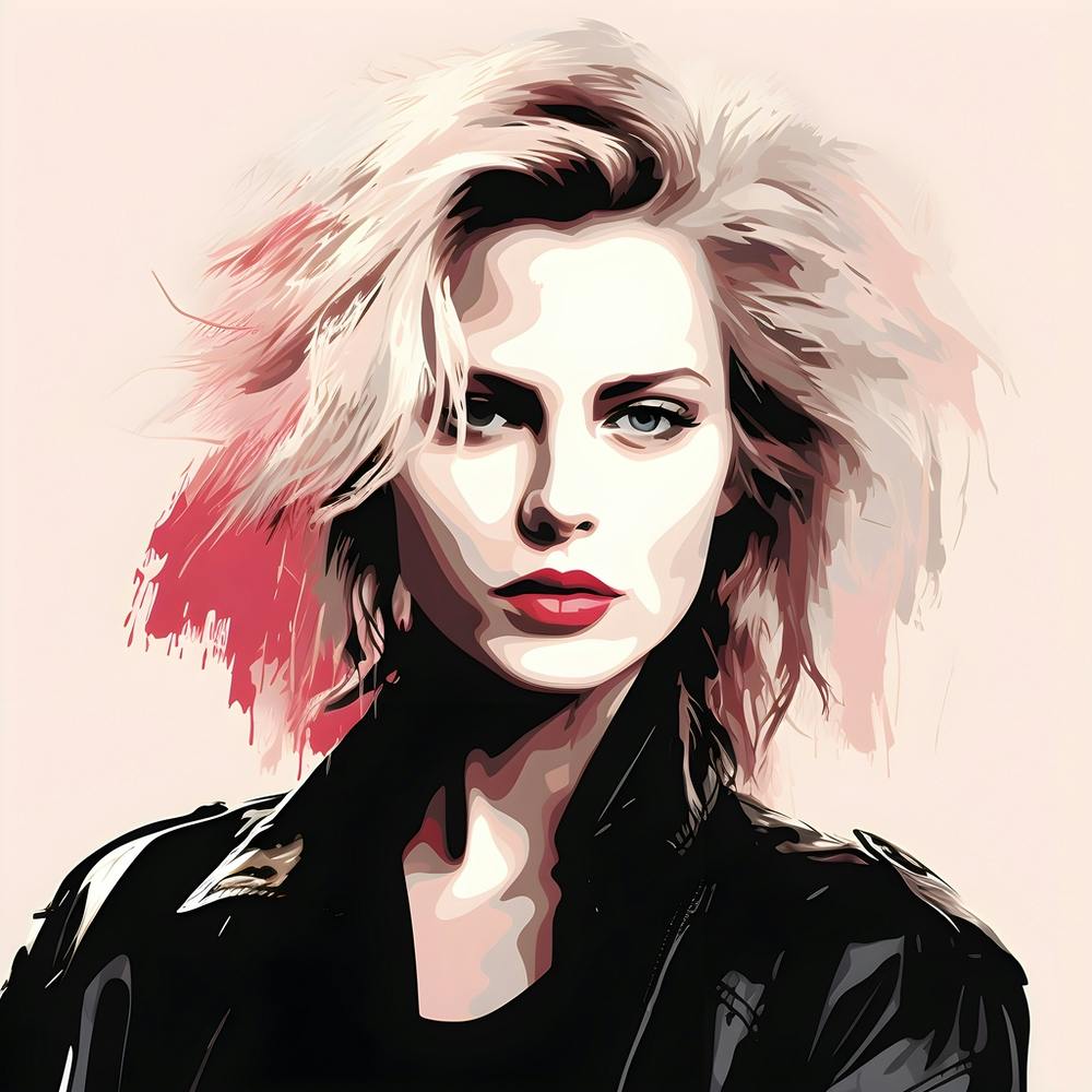 Punk Woman In Pink And Black 6