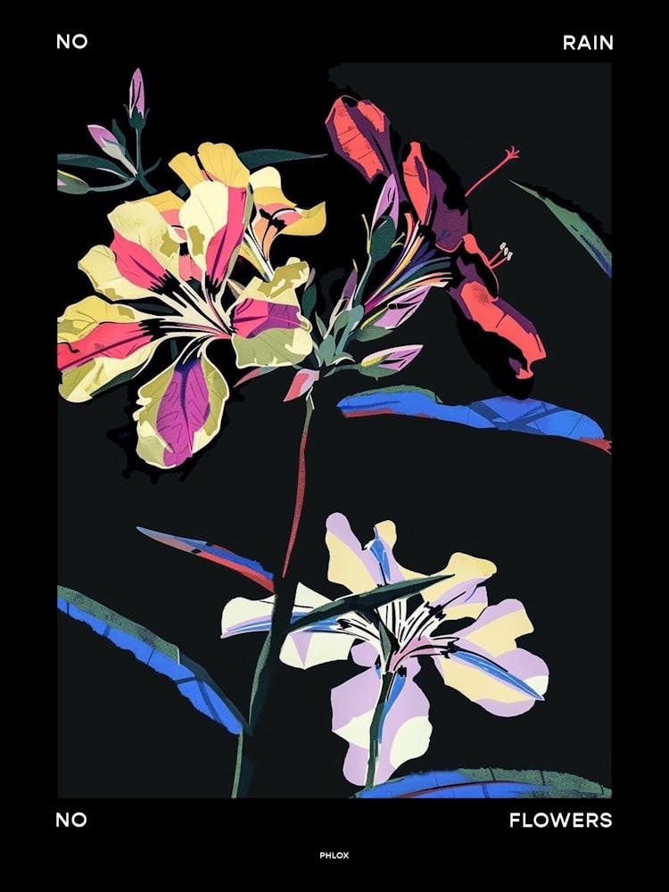 No Rain No Flowers Poster Phlox 4