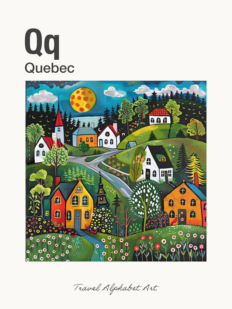 Kids Travel Alphabet  Quebec 2
