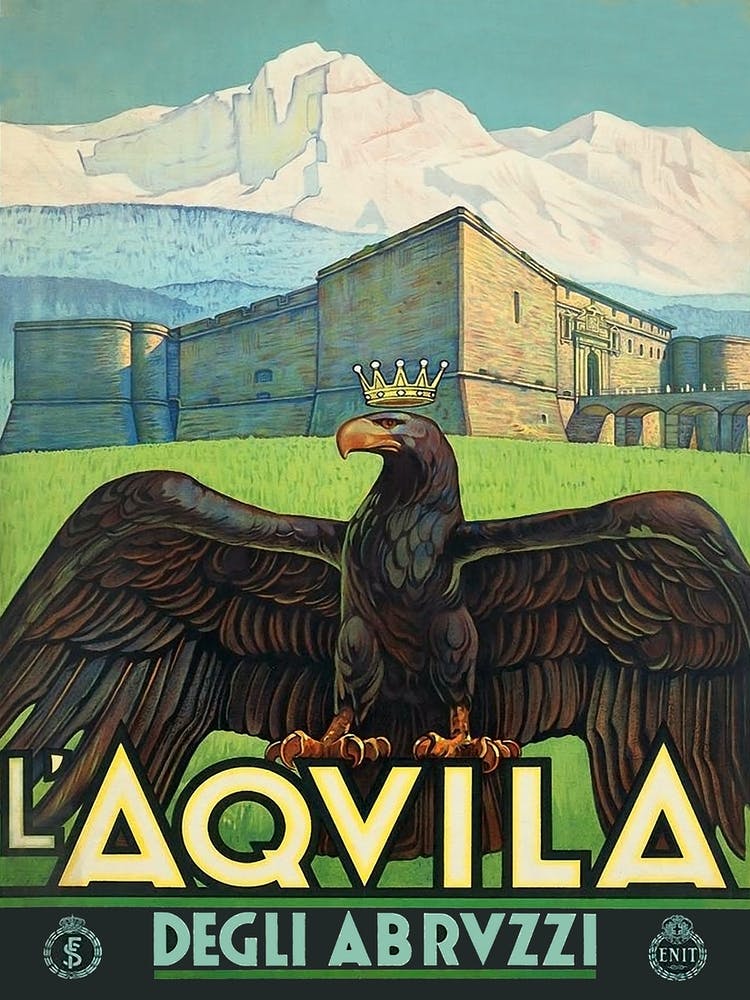 Aquvila, Medieval City Fortress, Italy